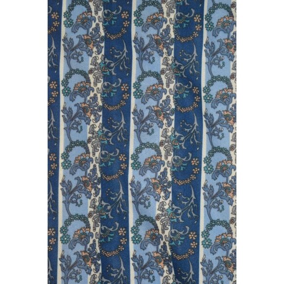 Vintage 80s The Pioneer Woman Blue Striped Floral Button Down Blouse Size L 40 - Picture 5 of 8